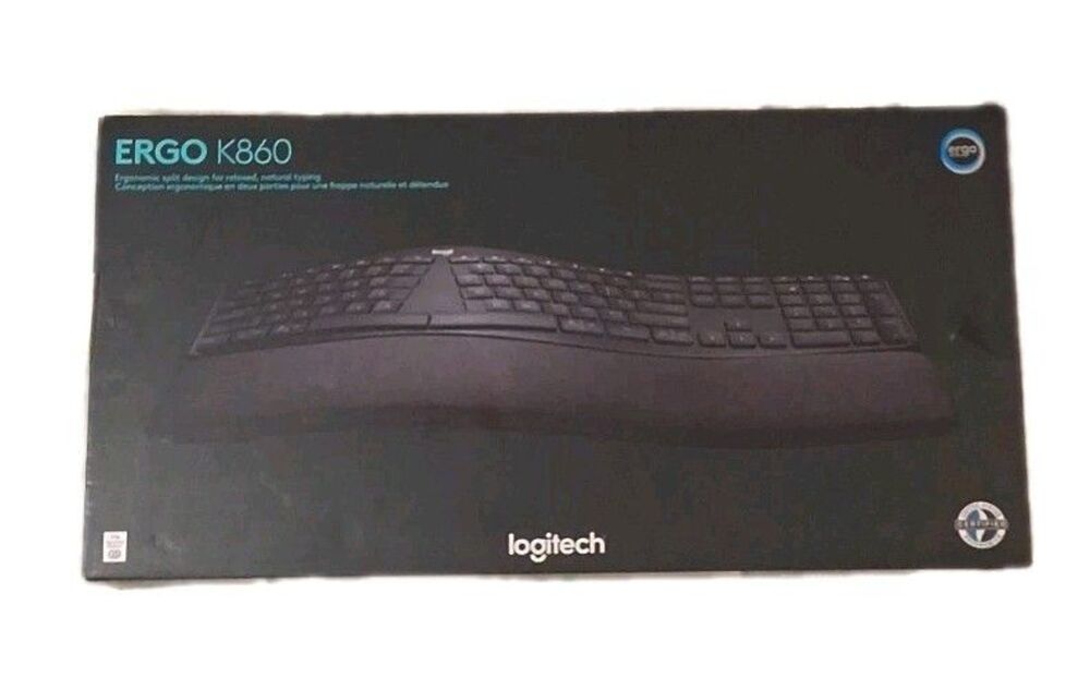 Logitech ERGO K860 Wireless Ergonomic Keyboard New Open Box